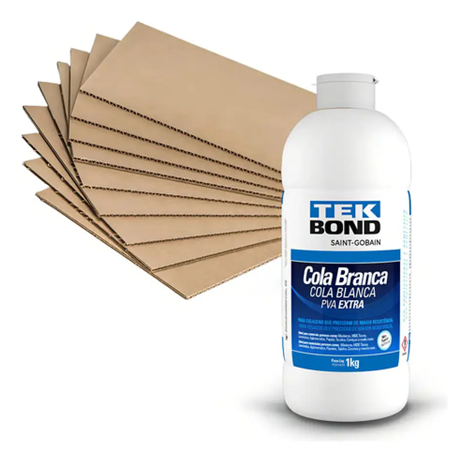Pegamento Cola Fria Pva Blanco Tekbond 1 Kg Madera Papel Mdf 6