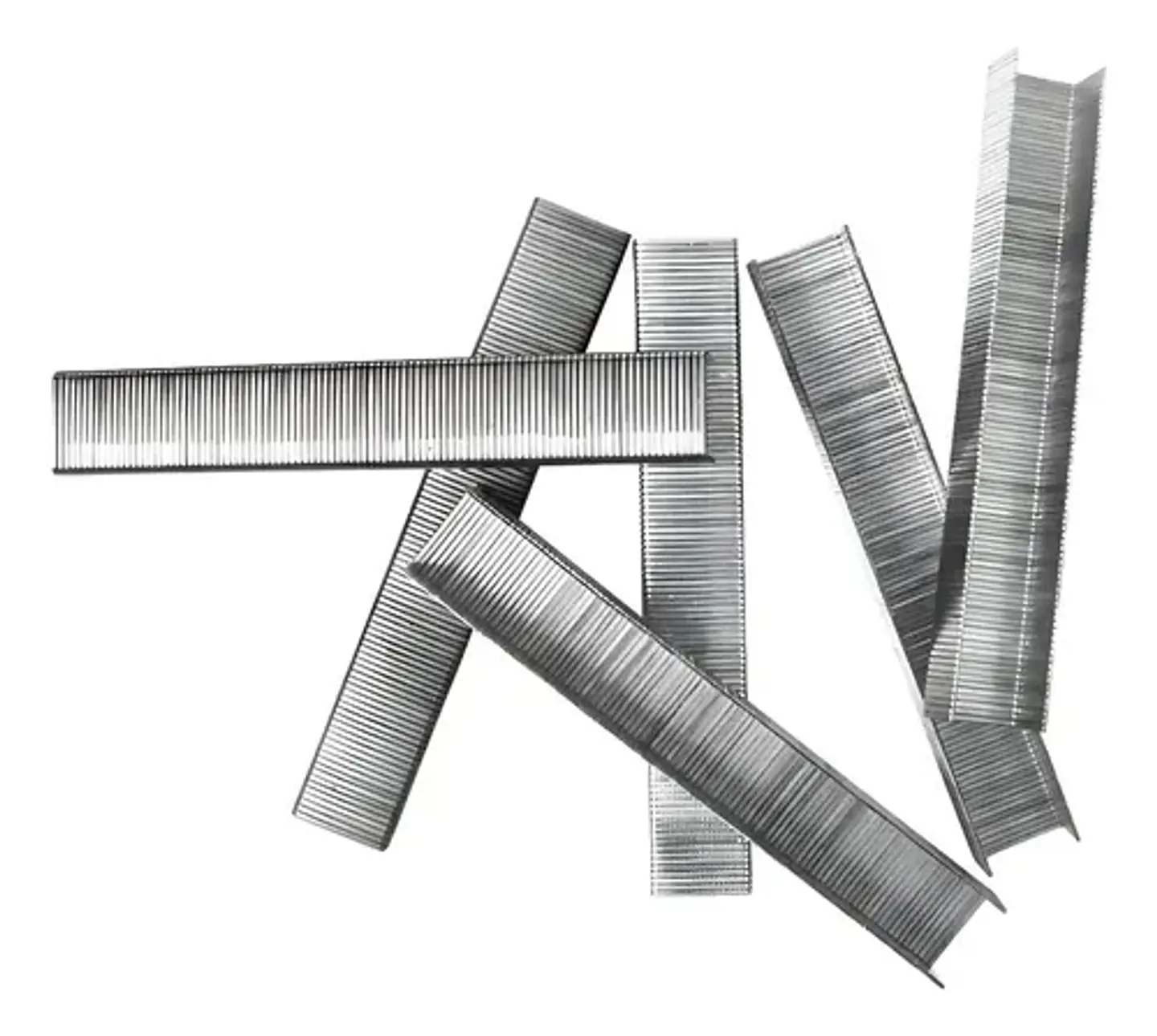 Grapas para grapadora industrial Ingco STS0208 8x1.2mm 1000 packs x 1000 unidades color plateado 1