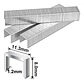 Grapas para grapadora industrial Ingco STS0208 8x1.2mm 1000 packs x 1000 unidades color plateado - Miniatura 2