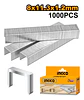 Grapas para grapadora industrial Ingco STS0208 8x1.2mm 1000 packs x 1000 unidades color plateado - Miniatura 4