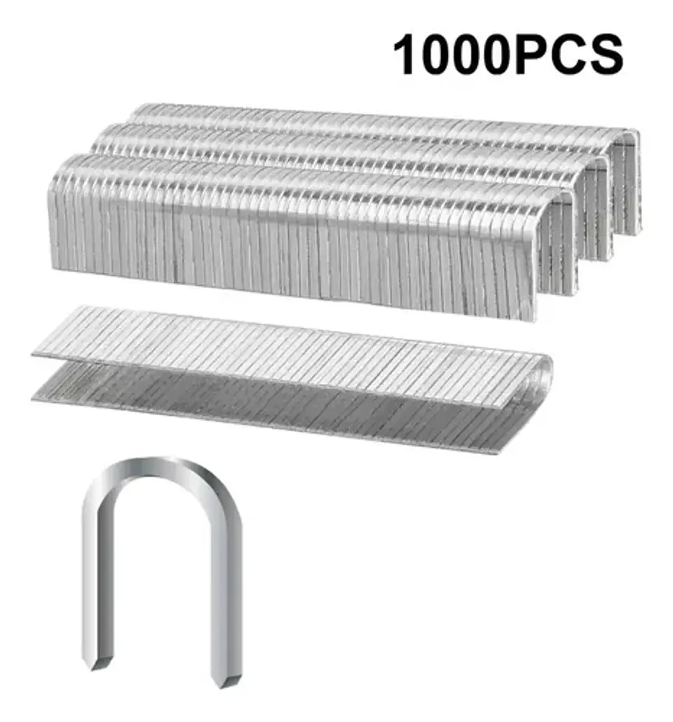 Grampas U P/ Engrampadora 10mm X 1000 Pcs Ingco Sts0412 Color Plateado 3