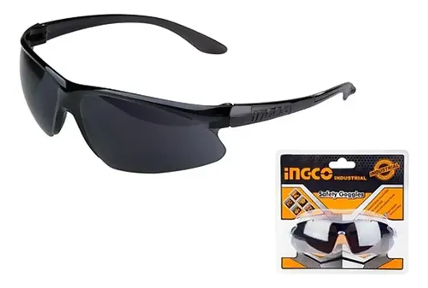 Lentes Gafas Antiparras Oscuras De Seguridad Ingco Hsg07 Cristal N/a 1