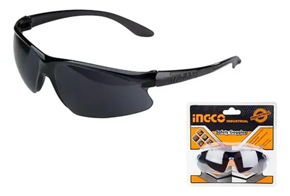 Lentes Gafas Antiparras Oscuras De Seguridad Ingco Hsg07 Cristal N/a 1