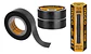 Set Cinta Aisladora Pvc 10 Piezas Negra 18mm X 9.5mt Ingco - Miniatura 1