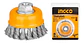 Grata Copa De Metal Trenzado 100mm/4puLG Ingco Wb21001 Color Amarillo - Miniatura 1