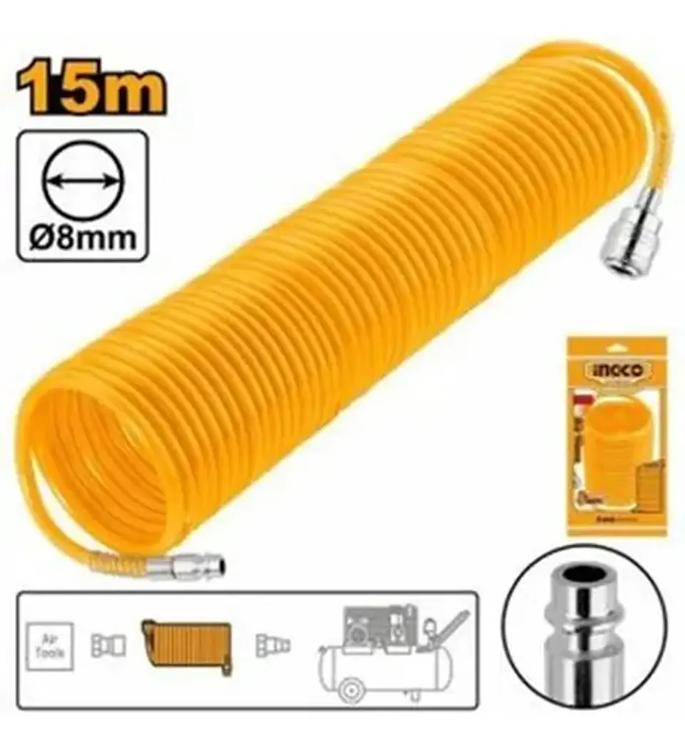 Manguera Compresor Neumática 5/8mm 15 Metros Ingco Ah1151.1 4