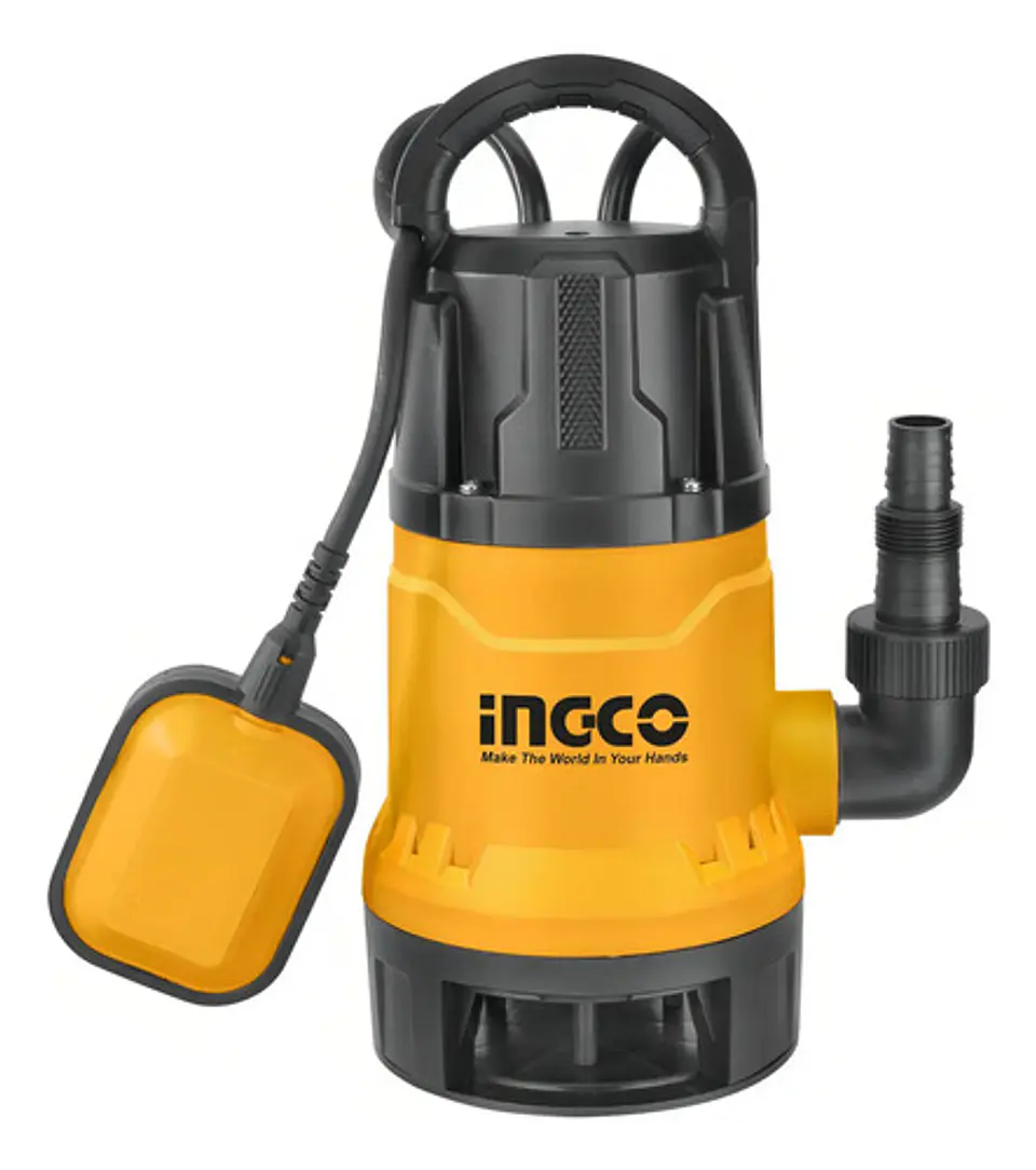 Bomba Sumergible Plastica 750w Ingco Spd7508 Amarillo 1