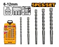 Set Brocas Sds Plus Para Concreto 5 Piezas Industrial 6-12mm - Miniatura 2