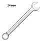 Llave Combinada Boca Estriada Punta Corona 24 X 286 Mm Ingco - Miniatura 5