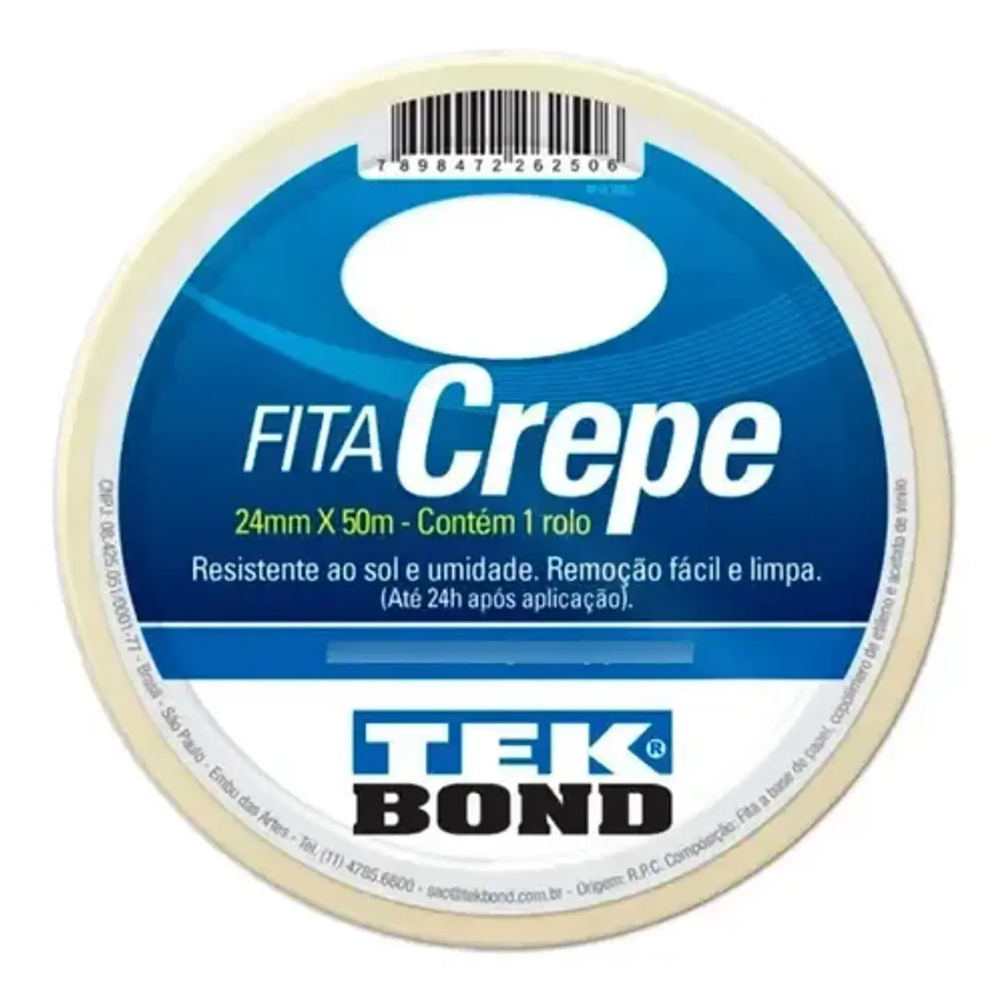 Cinta Adhesiva Crepe Enmascarar Masking Tap 24mm 50m Tekbond 2