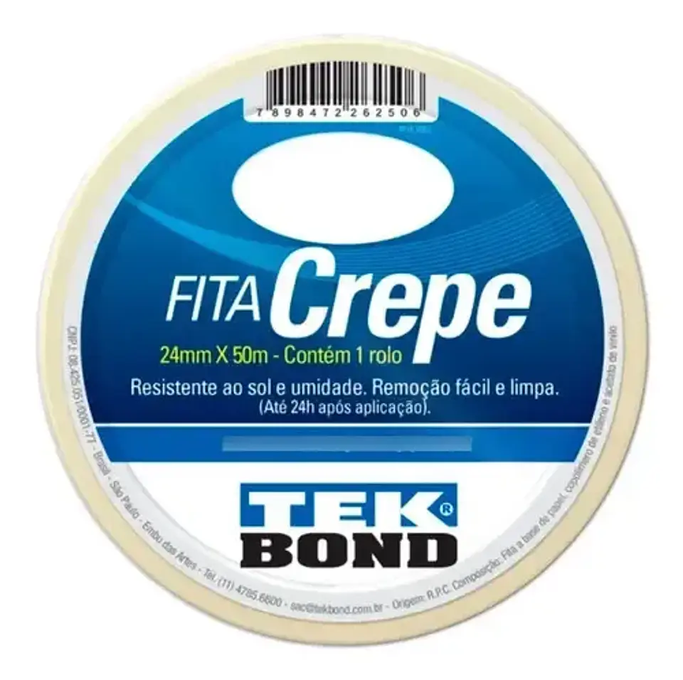 Cinta Adhesiva Crepe Enmascarar Masking Tap 24mm 50m Tekbond 2