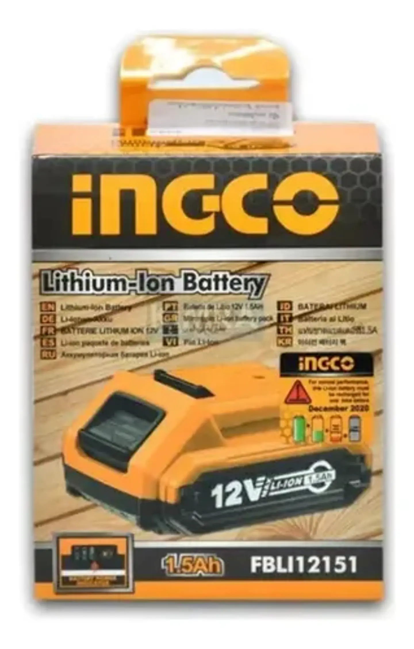 Batería Ion De Litio Ingco 12v 1.5 Ah Fbli12151 3