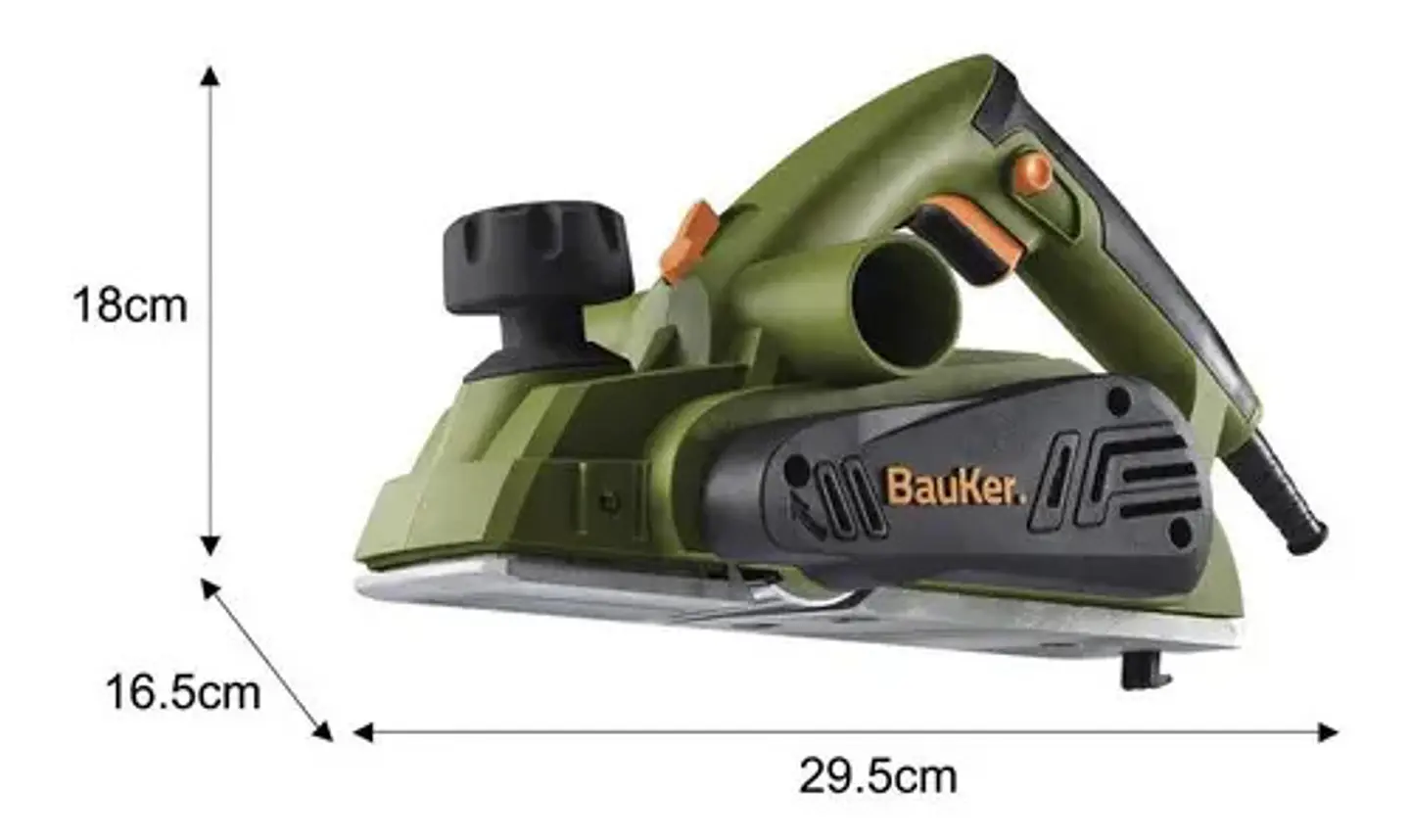 Cepillo Eléctrico Bauker 900w Color Verde/negro/naranjo 3