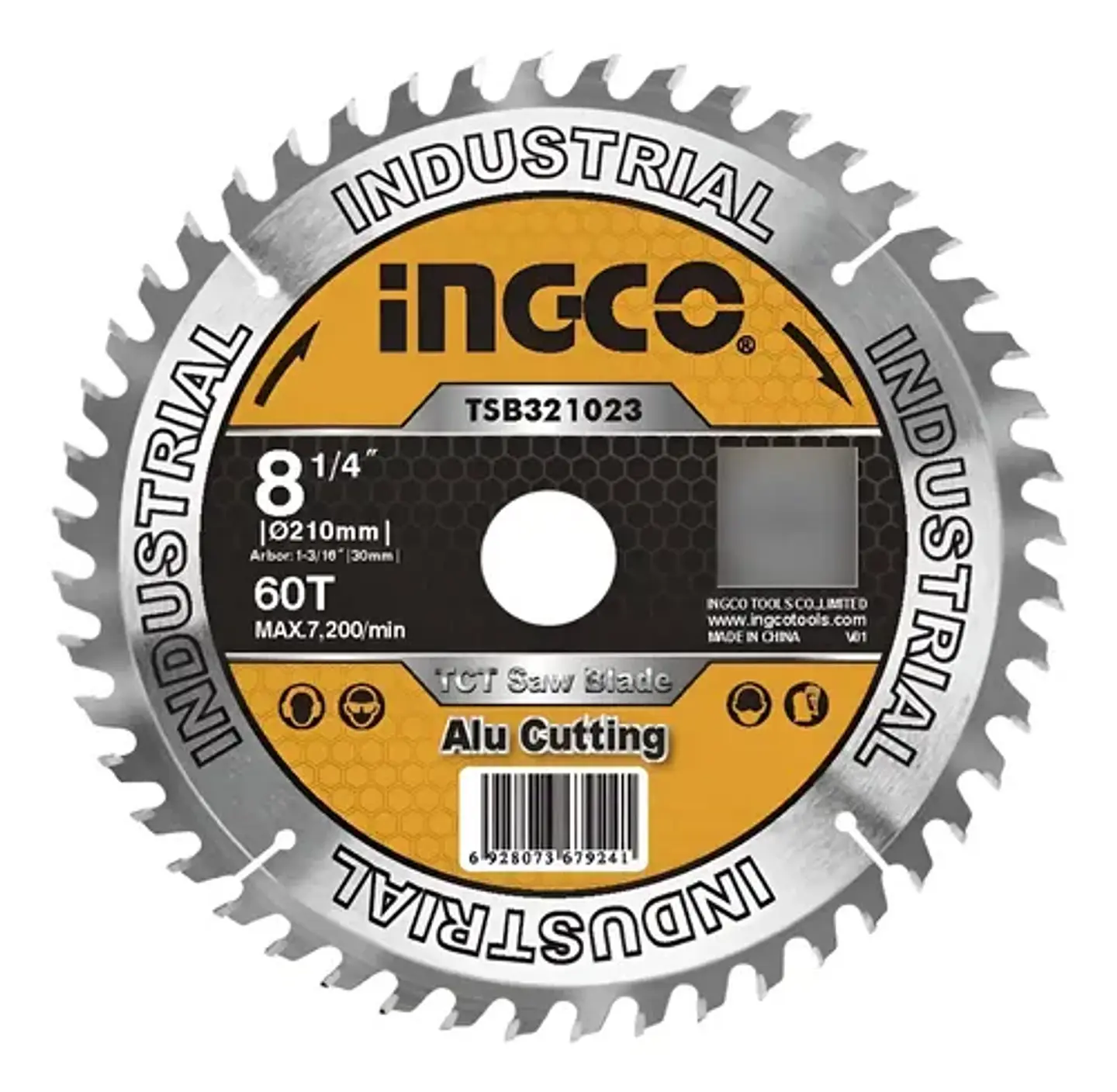 Disco De Sierra Circular Para Aluminio 210mm-8.1/4 Ingco 1