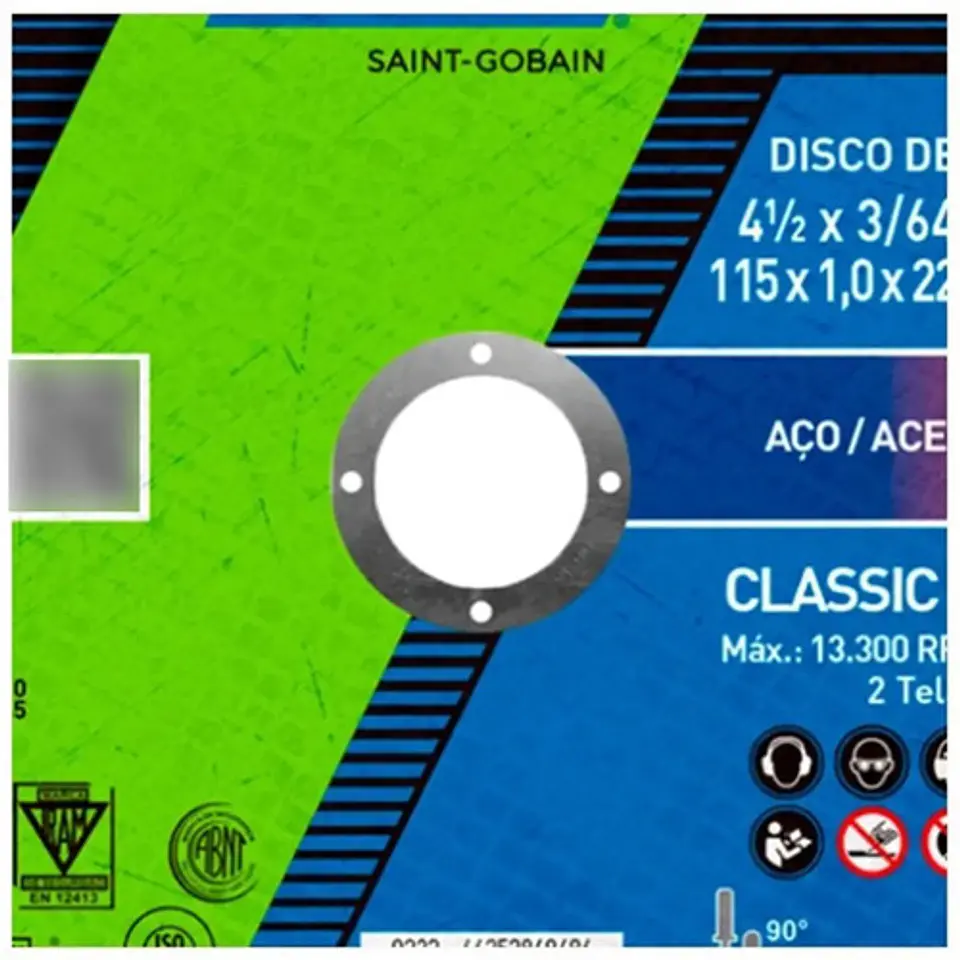 Disco De Corto Fino Norton 4-1/2 Classic Ar 102 Acero - Inox 5