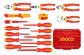 Set Herramientas Manuales Aisladas Dieléctricos 16 Piezas Hkith1601 Ingco Color Rojo - Miniatura 2