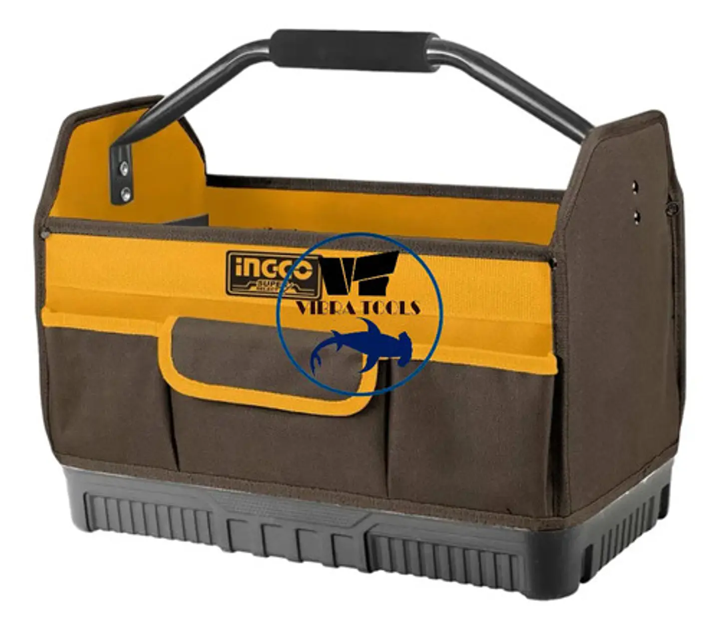 Bolso Industrial Portaherramientas C/ Manilla Ingco Htbgl04 Color Amarillo 2