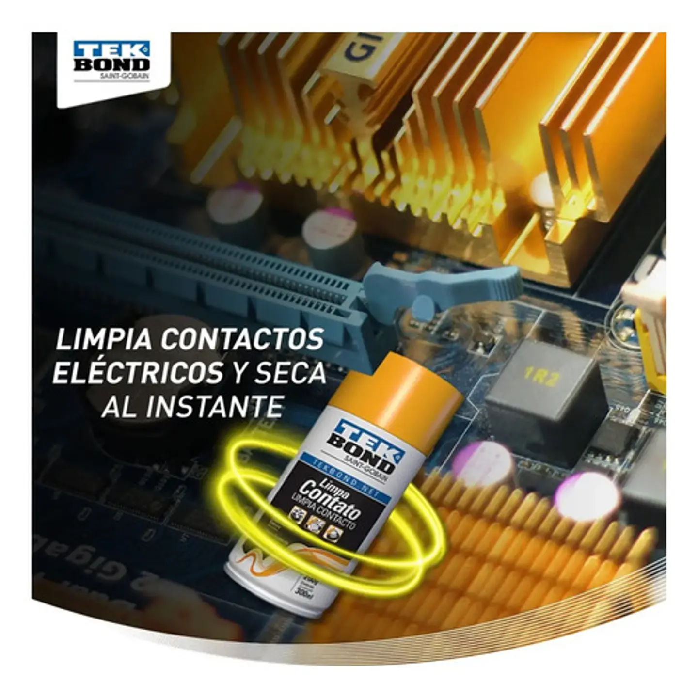 Limpia Contacto Eléctricos En Spray 300 Ml Tekbond  4