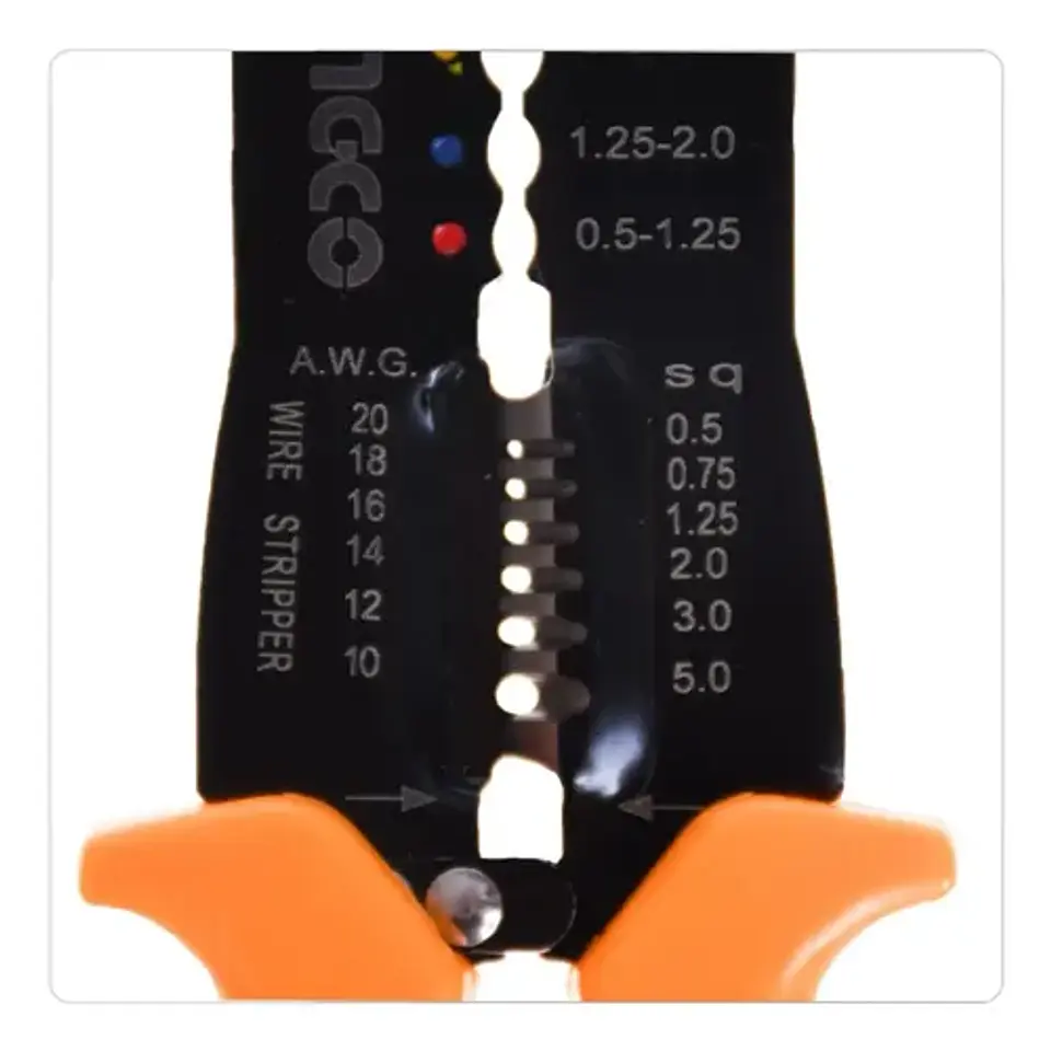 Alicate Terminales Pelacables Industrial Ingco 254mm Hwsp101 6