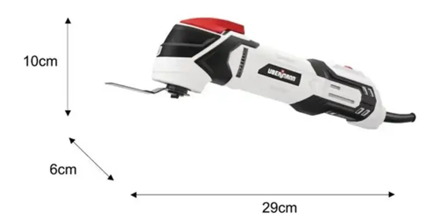 Herramienta Multifuncional Eléctrica Ubermann 250 W + 10 Pzs 8