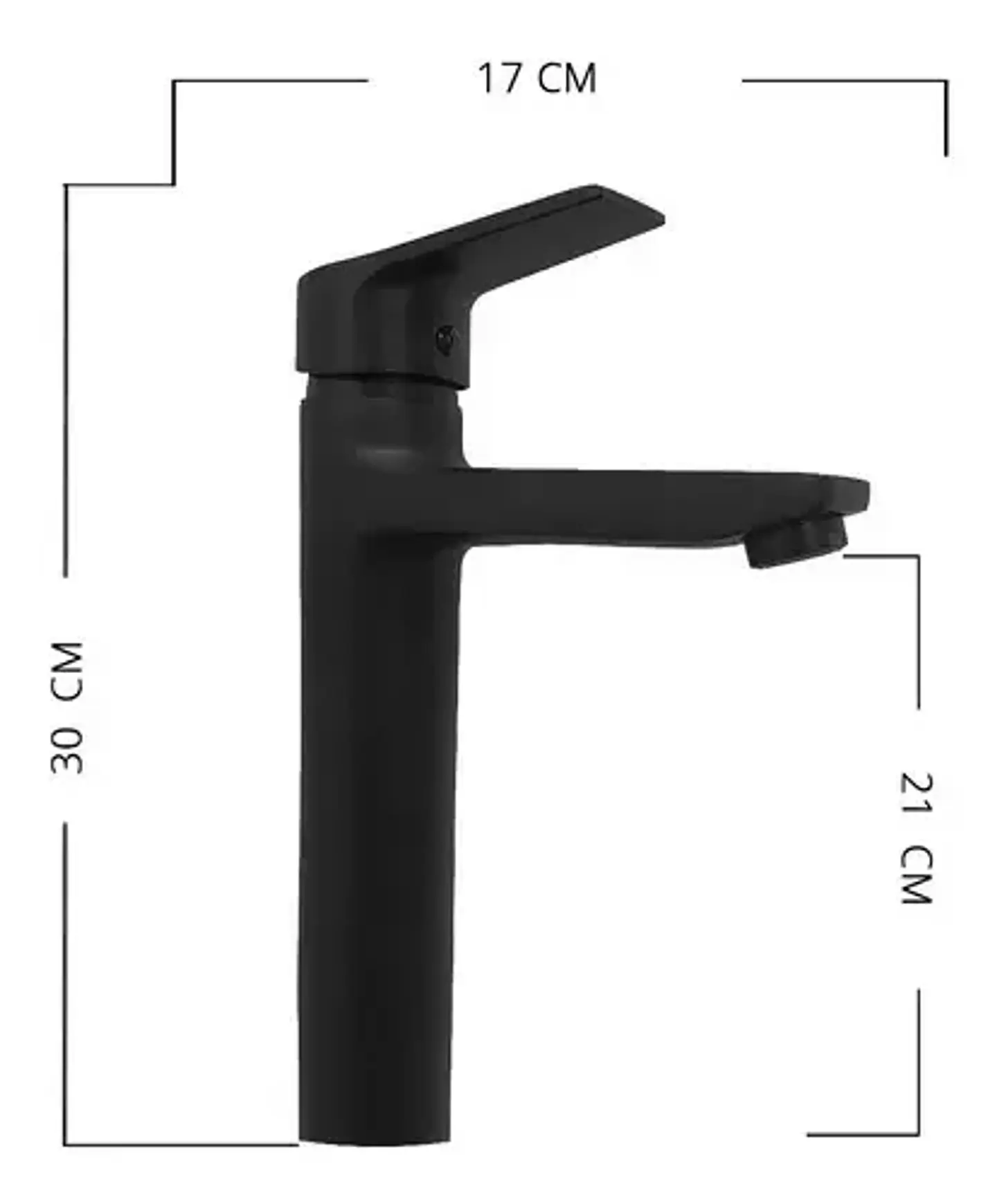 Llave Monomando Lavatorio Alto Notte Taumm 5