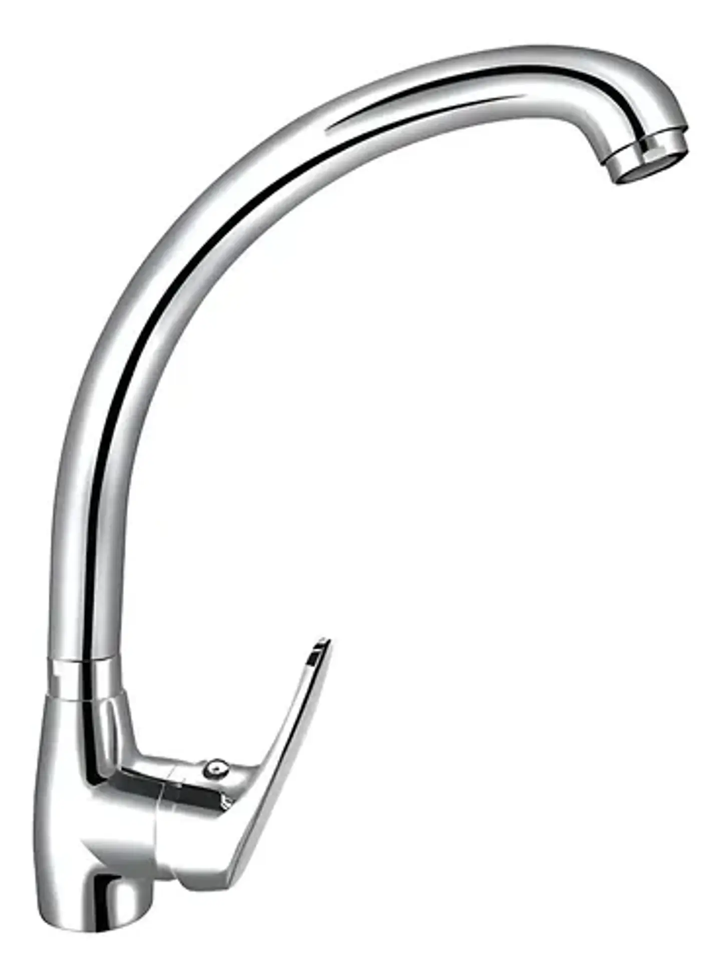 Llave Monomando Lavaplatos Vertical Domenica Color Plateado Brillante 1