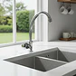 Lavacopas Llave Lavaplatos Reforzada Con Acero Cromado Acabado Brillante Color Plateado - Miniatura 2