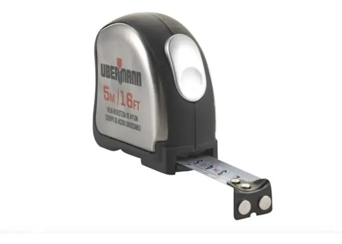 Huincha De Medir 5 M X 19 Mm Metálica Flexible Ubermann  1