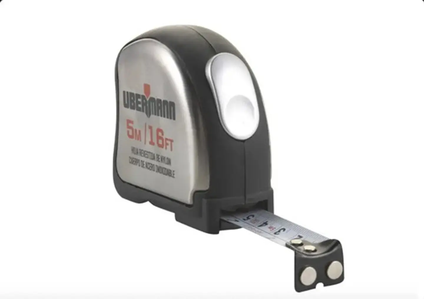 Huincha De Medir 5 M X 19 Mm Metálica Flexible Ubermann  7
