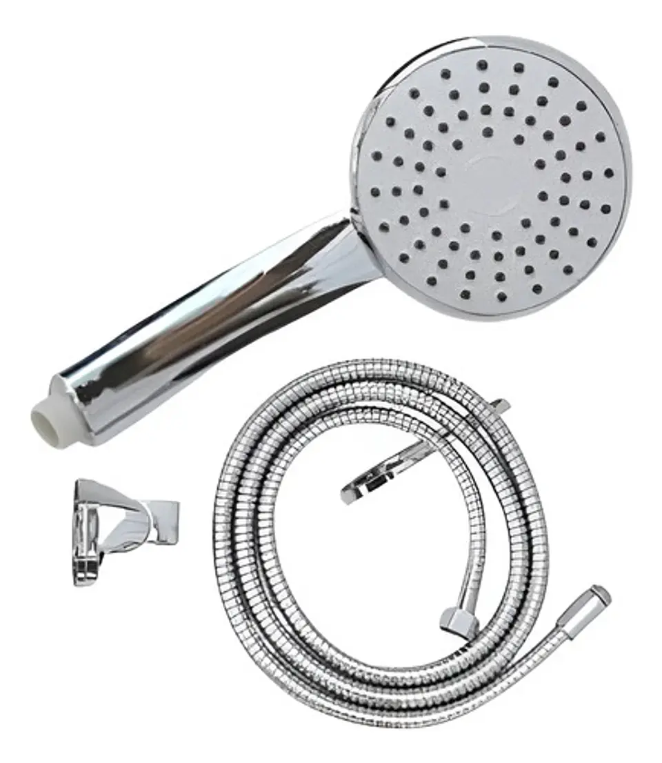 Set Juego Ducha Swertt Taumm Mango Duc + Flexible + Colgador 4