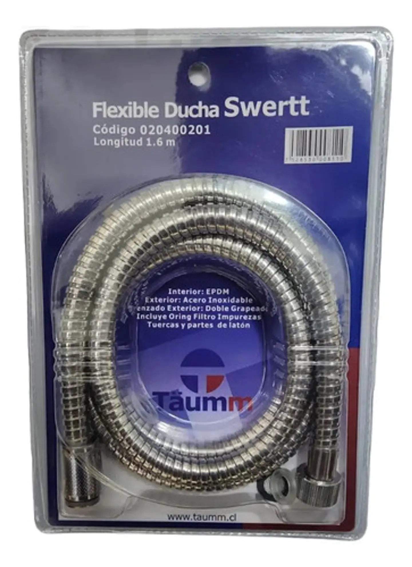 Set Juego Ducha Swertt Taumm Mango Duc + Flexible + Colgador 9