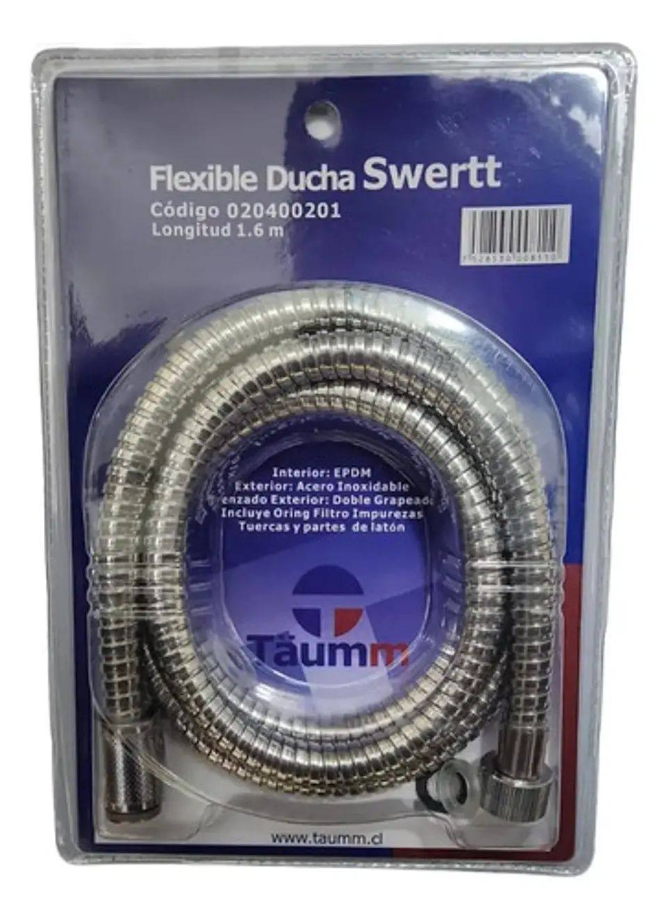Set Juego Ducha Swertt Taumm Mango Duc + Flexible + Colgador 9