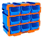 Gavetero Organizador Plastico 9 Cajones Cajonera Azul - Miniatura 1