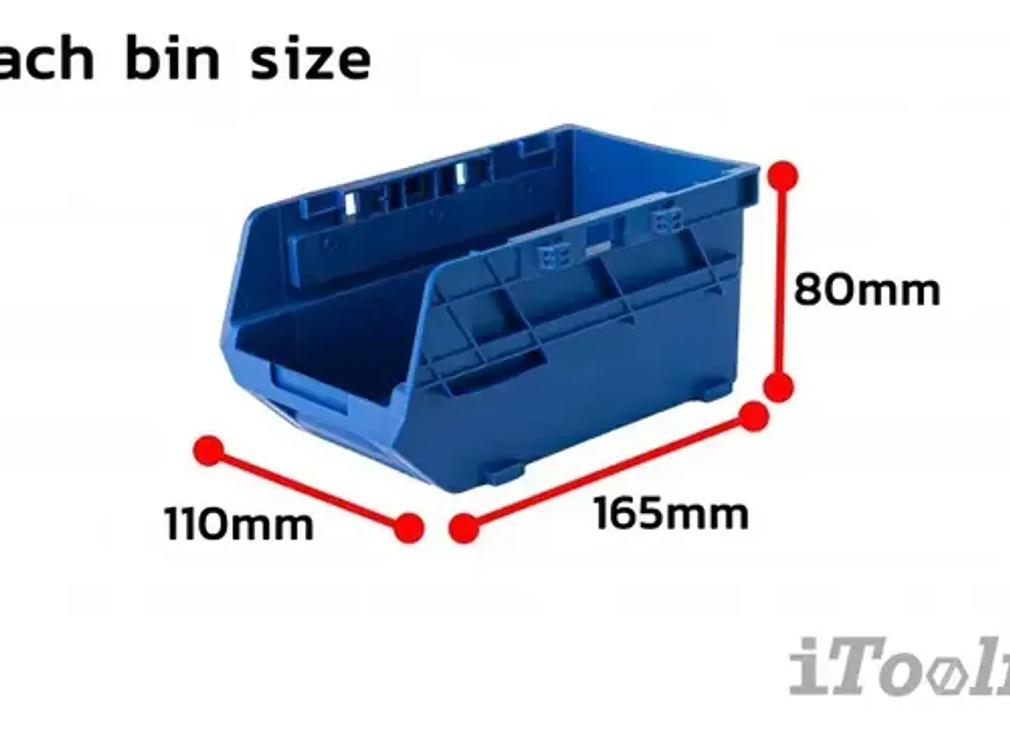 Gavetero Organizador Plastico 9 Cajones Cajonera Azul 2
