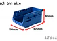 Gavetero Organizador Plastico 9 Cajones Cajonera Azul - Miniatura 2