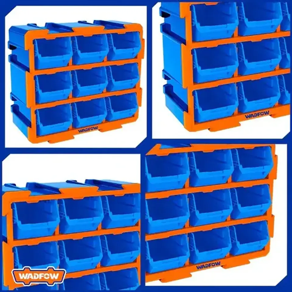 Gavetero Organizador Plastico 9 Cajones Cajonera Azul 6