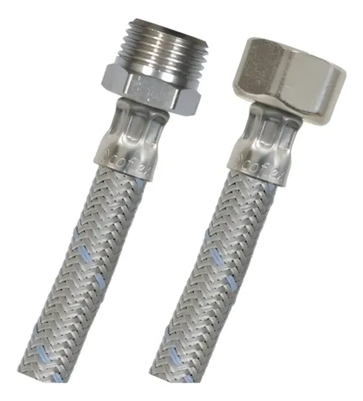 Flexible Agua He-hi 1/2 40 Cm Taumm Acero Inoxidable 350 Psi 1