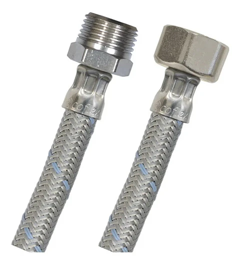 Flexible Agua He-hi 1/2 35 Cm Taumm Acero Inoxidable 350 Psi