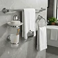 Set Accesorios Baño 6 Piezas Colomba Plateado - Miniatura 1
