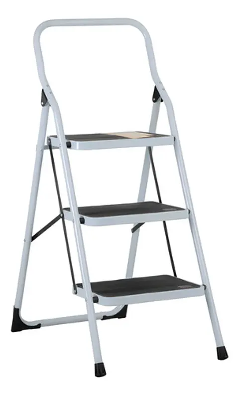 Escalera De Tijera Metalica 3 Peldaños Mirlo 903 Plegable