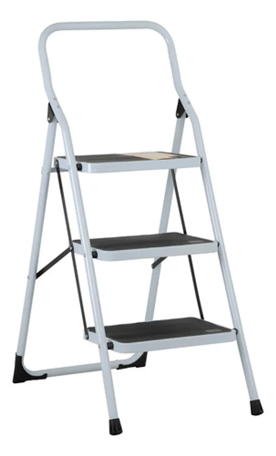 Escalera De Tijera Metalica 3 Peldaños Mirlo 903 Plegable 1