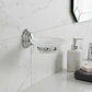 Jabonera De Vidrio Linea Colomba Taumm Baño Color Gris - Miniatura 1
