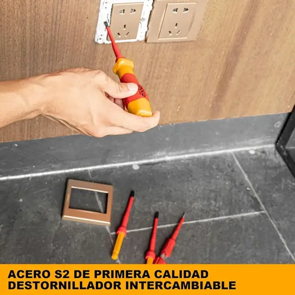 Set Aislado 12 Destornilladores Ingco Hkisd1201 - Smf 8