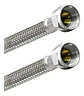 Flexible Agua Hi-hi 1/2 35 Cm Taumm Acero Inox 350 Psi - Miniatura 1