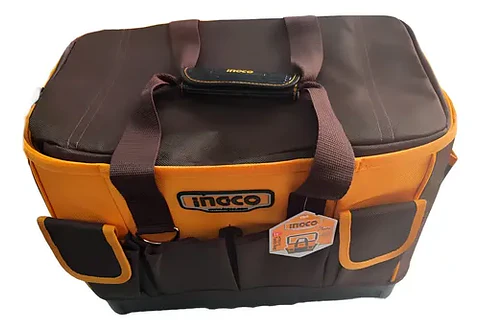 Bolso Porta Herramientas 16 Pulgadas 25 Bolsil  Ingco Htbg10