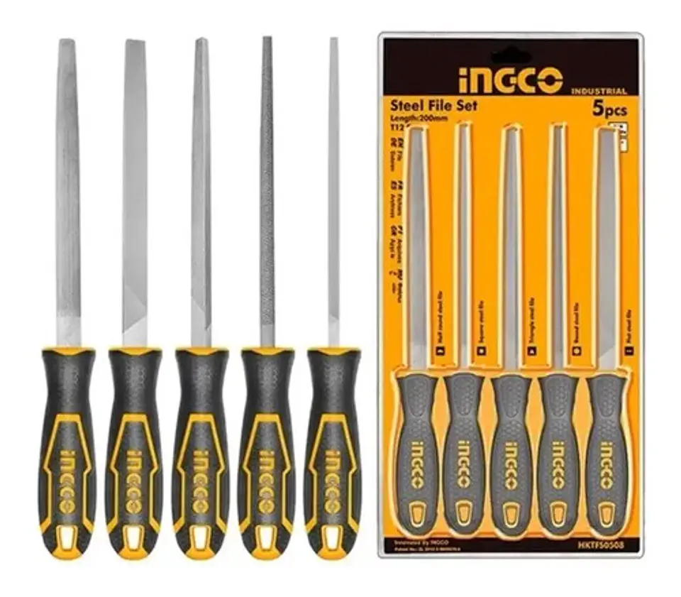 Set De Limatones Para Metal 5 Piezas Ingco 1