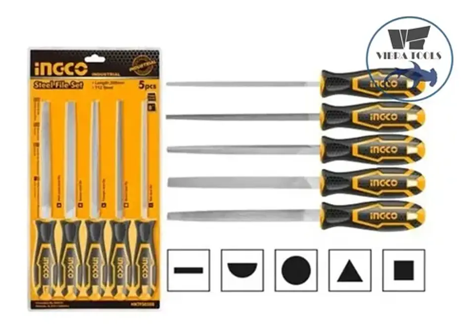 Set De Limatones Para Metal 5 Piezas Ingco 2