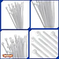 Set De 100 Amarras Plasticas Wadfow 4.8x300 Mm 22 Kg Negro - Miniatura 4