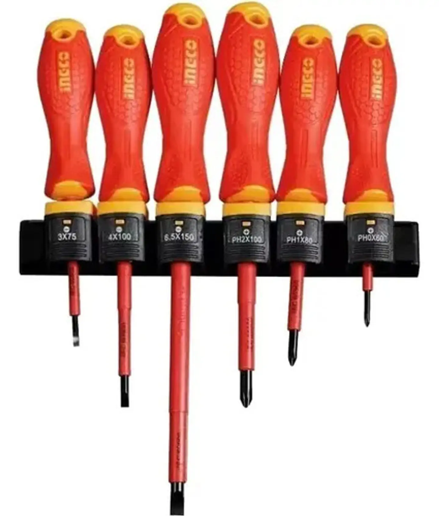 Set Destornilladores Electricos Aislado 6pcs Ingco Hkisd0608 1