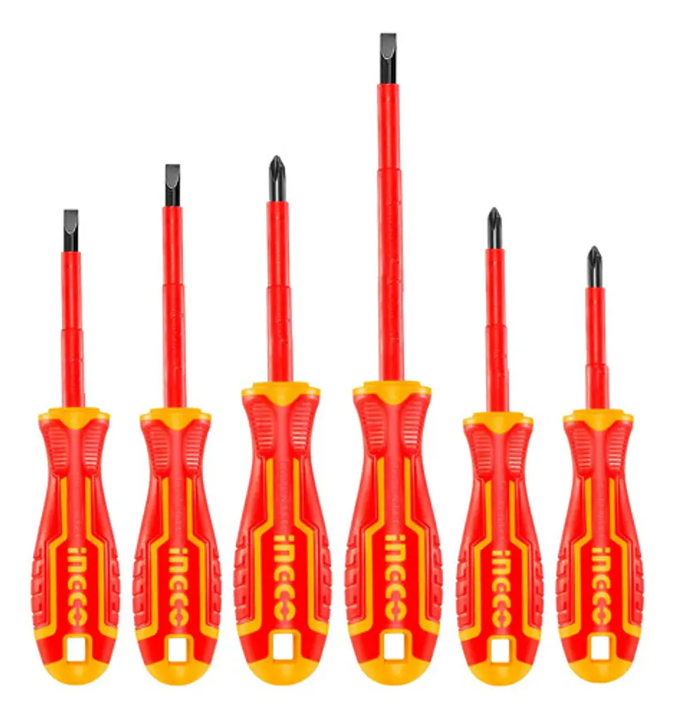 Set Destornilladores Electricos Aislado 6pcs Ingco Hkisd0608 2